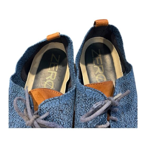 Cole Haan Grand.os Zerogrand Blue Fabric Wingtip Oxford Men 13 M Casual Comfort main image 5